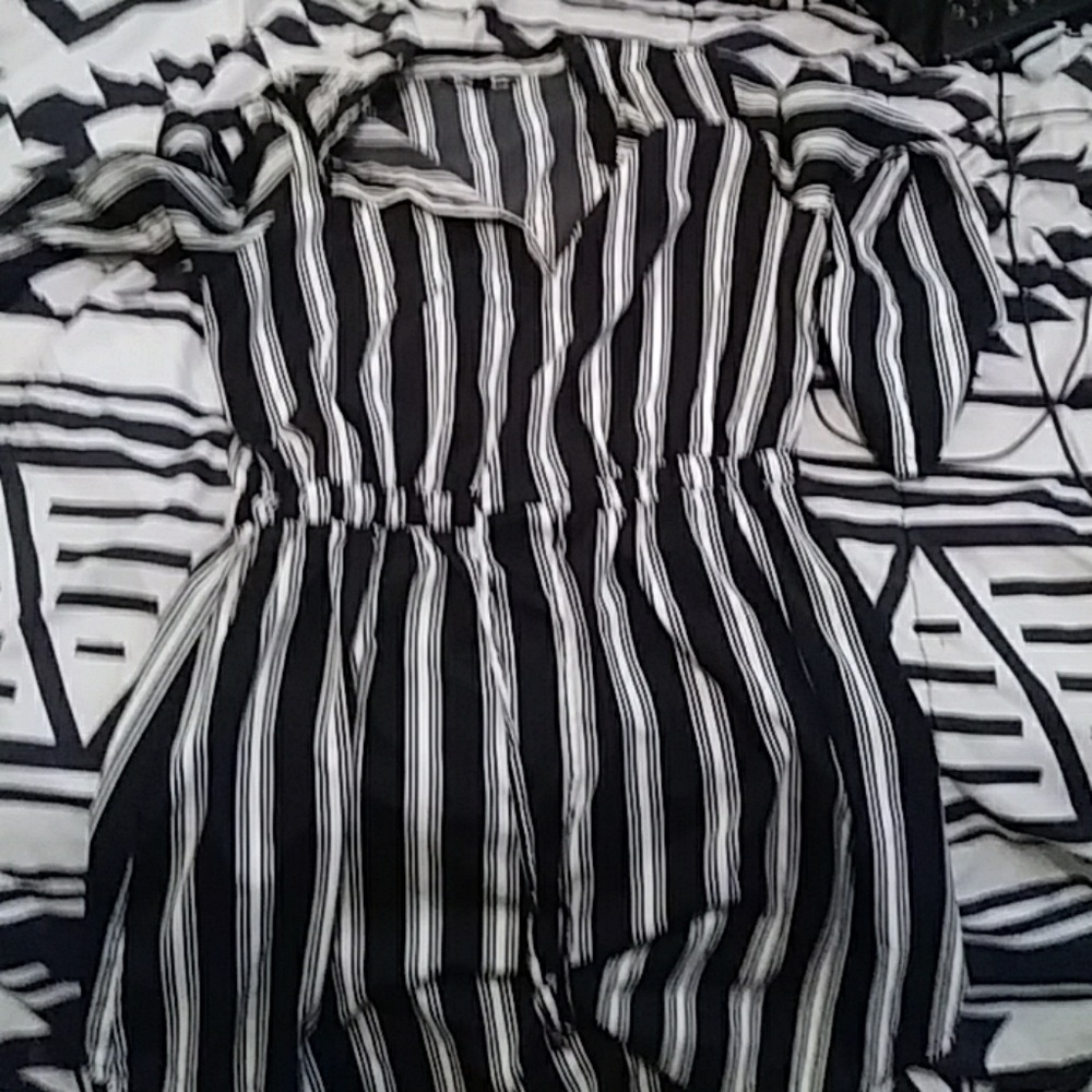 Black and white dress